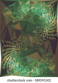 Abstract multicolor mosaic backdrop. Geometric low polygonal background. Design element for book covers, presentations layouts, title backgrounds. Vector clip art.
