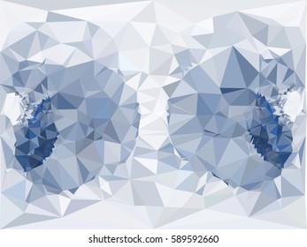 Abstract multicolor mosaic backdrop. Geometric low polygonal background. Design element for book covers, presentations layouts, title backgrounds. Vector clip art.