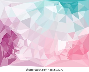 Abstract multicolor mosaic backdrop. Geometric low polygonal background. Design element for book covers, presentations layouts, title backgrounds. Vector clip art.