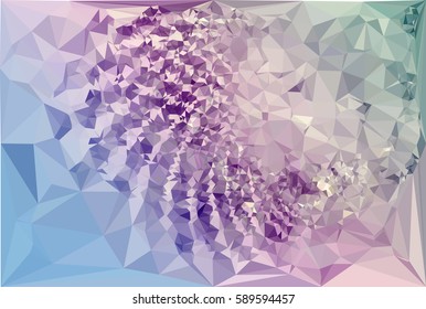 Abstract multicolor mosaic backdrop. Geometric low polygonal background. Design element for book covers, presentations layouts, title backgrounds. Vector clip art.
