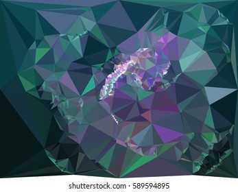 Abstract multicolor mosaic backdrop. Geometric low polygonal background. Design element for book covers, presentations layouts, title backgrounds. Vector clip art.