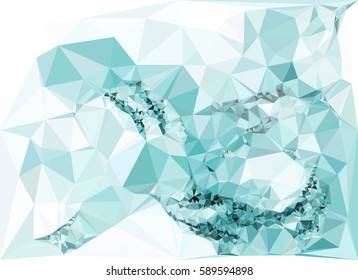 Abstract multicolor mosaic backdrop. Geometric low polygonal background. Design element for book covers, presentations layouts, title backgrounds. Vector clip art.