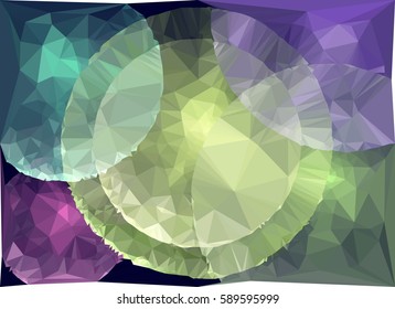 Abstract multicolor mosaic backdrop. Geometric low polygonal background. Design element for book covers, presentations layouts, title backgrounds. Vector clip art.