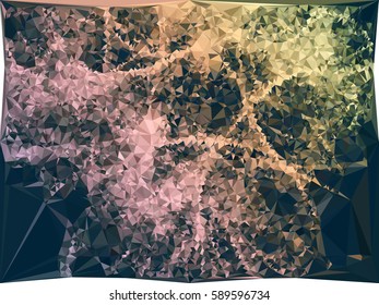 Abstract multicolor mosaic backdrop. Geometric low polygonal background. Design element for book covers, presentations layouts, title backgrounds. Vector clip art.