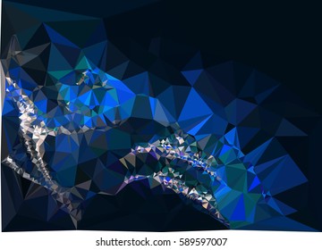 Abstract multicolor mosaic backdrop. Geometric low polygonal background. Design element for book covers, presentations layouts, title backgrounds. Vector clip art.