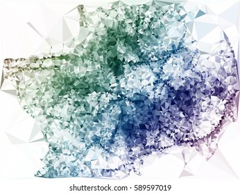 Abstract multicolor mosaic backdrop. Geometric low polygonal background. Design element for book covers, presentations layouts, title backgrounds. Vector clip art.