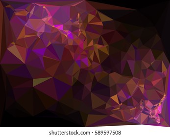 Abstract multicolor mosaic backdrop. Geometric low polygonal background. Design element for book covers, presentations layouts, title backgrounds. Vector clip art.