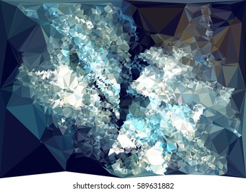 Abstract multicolor mosaic backdrop. Geometric low polygonal background. Design element for book covers, presentations layouts, title backgrounds. Vector clip art.