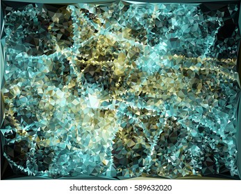 Abstract multicolor mosaic backdrop. Geometric low polygonal background. Design element for book covers, presentations layouts, title backgrounds. Vector clip art.