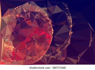 Abstract multicolor mosaic backdrop. Geometric low polygonal background. Design element for book covers, presentations layouts, title backgrounds. Vector clip art.