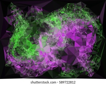 Abstract multicolor mosaic backdrop. Geometric low polygonal background. Design element for book covers, presentations layouts, title backgrounds. Vector clip art.