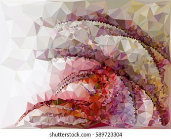 Abstract multicolor mosaic backdrop. Geometric low polygonal background. Design element for book covers, presentations layouts, title backgrounds. Vector clip art.