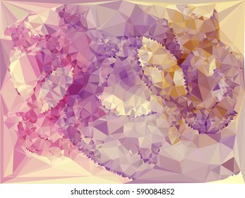Abstract multicolor mosaic backdrop. Geometric low polygonal background. Design element for book covers, presentations layouts, title backgrounds. Vector clip art.