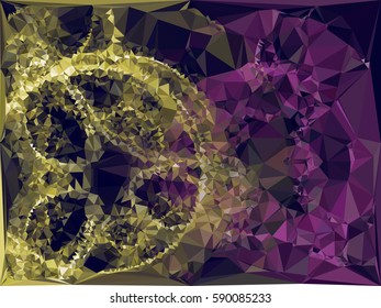 Abstract multicolor mosaic backdrop. Geometric low polygonal background. Design element for book covers, presentations layouts, title backgrounds. Vector clip art.