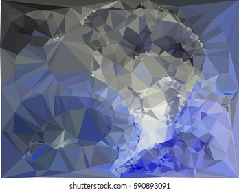 Abstract multicolor mosaic backdrop. Geometric low polygonal background. Design element for book covers, presentations layouts, title backgrounds. Vector clip art.