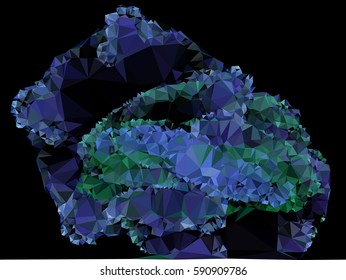 Abstract multicolor mosaic backdrop. Geometric low polygonal background. Design element for book covers, presentations layouts, title backgrounds. Vector clip art.