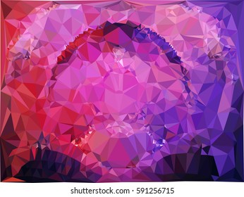 Abstract multicolor mosaic backdrop. Geometric low polygonal background. Design element for book covers, presentations layouts, title backgrounds. Vector clip art.
