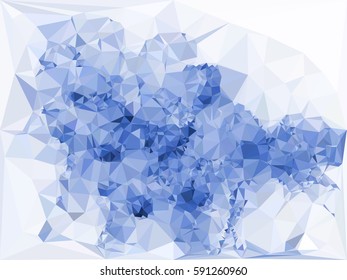 Abstract multicolor mosaic backdrop. Geometric low polygonal background. Design element for book covers, presentations layouts, title backgrounds. Vector clip art.