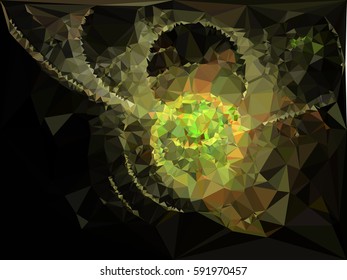 Abstract multicolor mosaic backdrop. Geometric low polygonal background. Design element for book covers, presentations layouts, title backgrounds. Vector clip art.