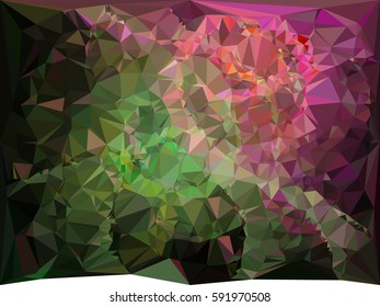 Abstract multicolor mosaic backdrop. Geometric low polygonal background. Design element for book covers, presentations layouts, title backgrounds. Vector clip art.