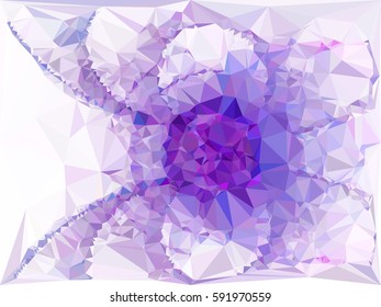 Abstract multicolor mosaic backdrop. Geometric low polygonal background. Design element for book covers, presentations layouts, title backgrounds. Vector clip art.