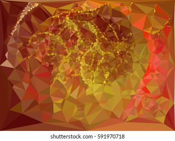 Abstract multicolor mosaic backdrop. Geometric low polygonal background. Design element for book covers, presentations layouts, title backgrounds. Vector clip art.