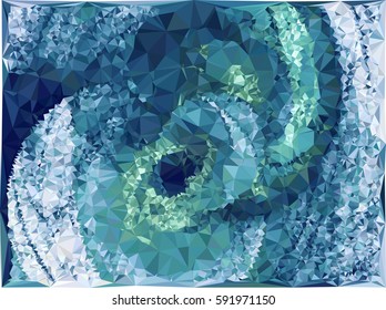 Abstract multicolor mosaic backdrop. Geometric low polygonal background. Design element for book covers, presentations layouts, title backgrounds. Vector clip art.
