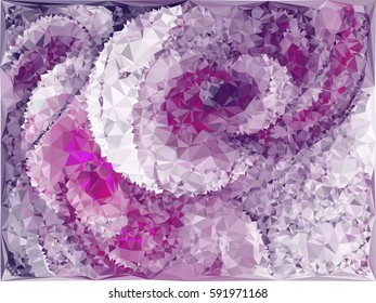 Abstract multicolor mosaic backdrop. Geometric low polygonal background. Design element for book covers, presentations layouts, title backgrounds. Vector clip art.