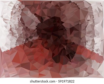 Abstract multicolor mosaic backdrop. Geometric low polygonal background. Design element for book covers, presentations layouts, title backgrounds. Vector clip art.