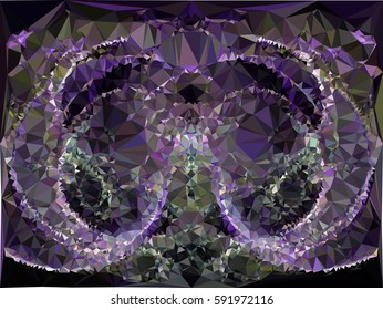 Abstract multicolor mosaic backdrop. Geometric low polygonal background. Design element for book covers, presentations layouts, title backgrounds. Vector clip art.