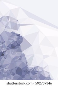 Abstract multicolor mosaic backdrop. Geometric low polygonal background. Design element for book covers, presentations layouts, title backgrounds. Vector clip art.