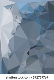 Abstract multicolor mosaic backdrop. Geometric low polygonal background. Design element for book covers, presentations layouts, title backgrounds. Vector clip art.