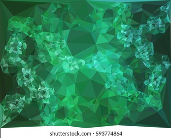 Abstract multicolor mosaic backdrop. Geometric low polygonal background. Design element for book covers, presentations layouts, title backgrounds. Vector clip art.