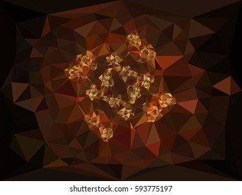 Abstract multicolor mosaic backdrop. Geometric low polygonal background. Design element for book covers, presentations layouts, title backgrounds. Vector clip art.
