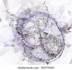 Abstract multicolor mosaic backdrop. Geometric low polygonal background. Design element for book covers, presentations layouts, title backgrounds. Vector clip art.