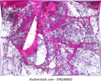 Abstract multicolor mosaic backdrop. Geometric low polygonal background. Design element for book covers, presentations layouts, title backgrounds. Vector clip art.