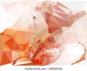 Abstract multicolor mosaic backdrop. Geometric low polygonal background. Design element for book covers, presentations layouts, title backgrounds. Vector clip art.