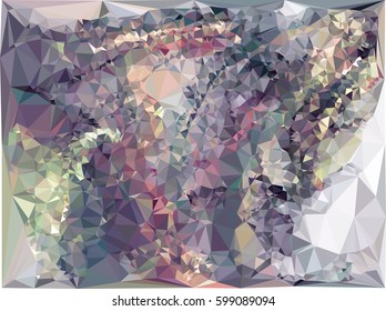 Abstract multicolor mosaic backdrop. Geometric low polygonal background. Design element for book covers, presentations layouts, title backgrounds. Vector clip art.