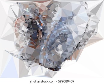 Abstract multicolor mosaic backdrop. Geometric low polygonal background. Design element for book covers, presentations layouts, title backgrounds. Vector clip art.