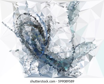 Abstract multicolor mosaic backdrop. Geometric low polygonal background. Design element for book covers, presentations layouts, title backgrounds. Vector clip art.