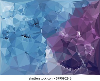 Abstract multicolor mosaic backdrop. Geometric low polygonal background. Design element for book covers, presentations layouts, title backgrounds. Vector clip art.