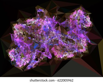 Abstract multicolor mosaic backdrop. Geometric low polygonal background. Design element for book covers, presentations layouts, title backgrounds. vector clip art.