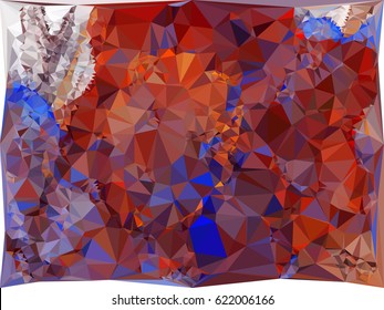 Abstract multicolor mosaic backdrop. Geometric low polygonal background. Design element for book covers, presentations layouts, title backgrounds. vector clip art.
