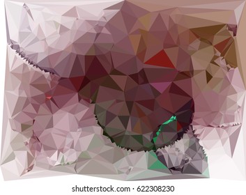Abstract multicolor mosaic backdrop. Geometric low polygonal background. Design element for book covers, presentations layouts, title backgrounds. vector clip art.
