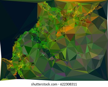 Abstract multicolor mosaic backdrop. Geometric low polygonal background. Design element for book covers, presentations layouts, title backgrounds. vector clip art.