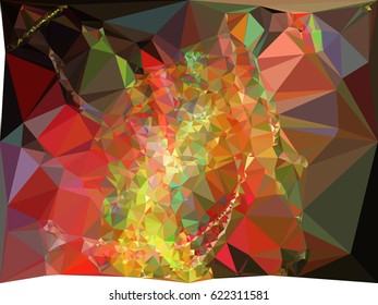 Abstract multicolor mosaic backdrop. Geometric low polygonal background. Design element for book covers, presentations layouts, title backgrounds. vector clip art.