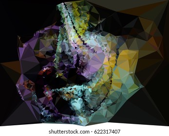 Abstract multicolor mosaic backdrop. Geometric low polygonal background. Design element for book covers, presentations layouts, title backgrounds. vector clip art.