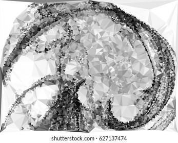 Abstract multicolor mosaic backdrop. Geometric low polygonal background. Design element for book covers, presentations layouts, title backgrounds. Vector clip art.