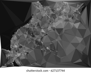 Abstract multicolor mosaic backdrop. Geometric low polygonal background. Design element for book covers, presentations layouts, title backgrounds. Vector clip art.