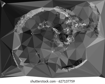 Abstract multicolor mosaic backdrop. Geometric low polygonal background. Design element for book covers, presentations layouts, title backgrounds. Vector clip art.